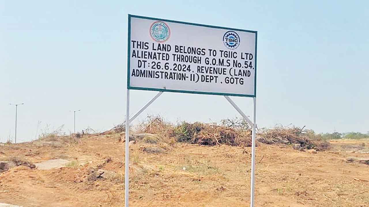 HCU Lands | హెచ్సీయూ భూముల్లో టీజీఐఐసీ బోర్డు.. సుప్రీంకోర్టు ఆదేశాలు బేఖాతరు