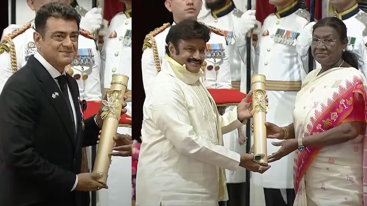 Padma Awards | రాష్ట్రపతి భవన్‌లో పద్మ అవార్డుల ప్రదానం.. పద్మభూషణ్‌ అందుకున్న బాలకృష్ణ, అజిత్‌కుమార్‌