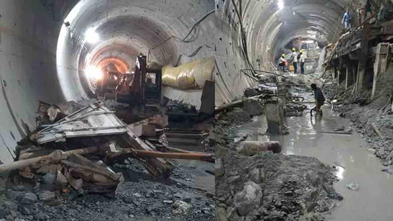 SLBC Tonnel | ఎస్ఎల్బీసీలో డేంజర్ జోన్‌లో మృతదేహాలు.. వెలికితీతకు బ్రేక్