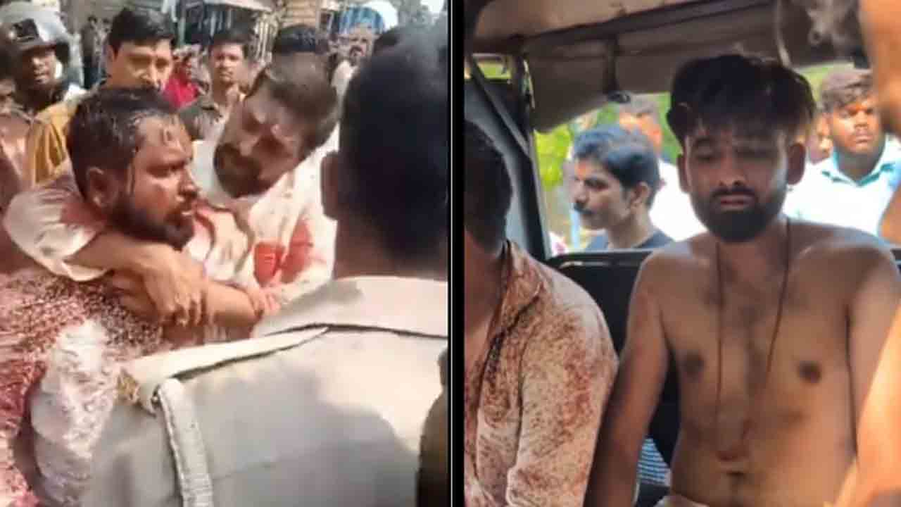 Samajwadi Party Leader Attacked | ఎస్పీ నేత హరీష్ మిశ్రాపై.. కర్ణి సేన మద్దతుదారులు   దాడి