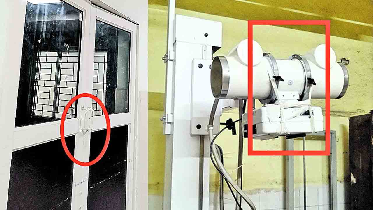 ప్లాస్టర్లు చుట్టి.. బ్యాండేజీలు కట్టి !