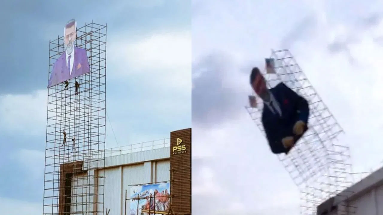 Ajith | ఆ హీరో 285 అడుగుల కటౌట్ కుప్ప‌కూలింది.. త‌ప్పిన పెను ప్ర‌మాదం