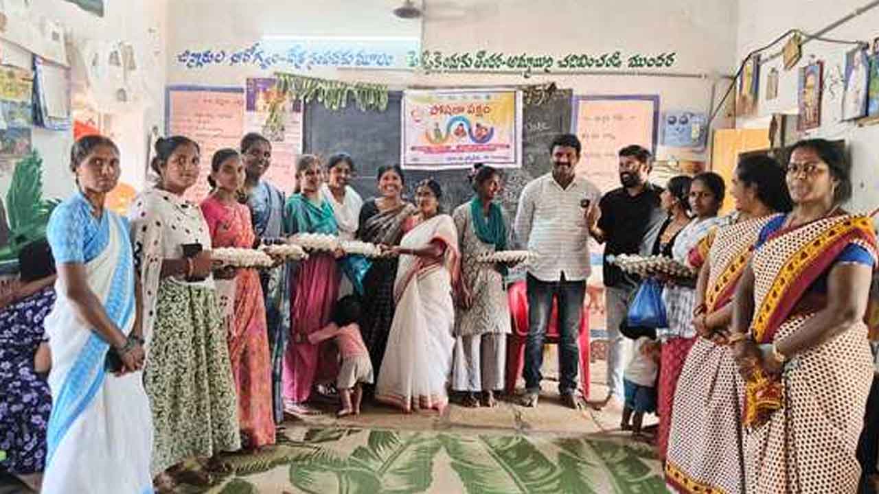 Anganwadi centers | అంగన్‌వాడీ కేంద్రాలకు వచ్చే ప్రతి ఒక్కరు ఆరోగ్యంగా ఉండాలి : రమాదేవి