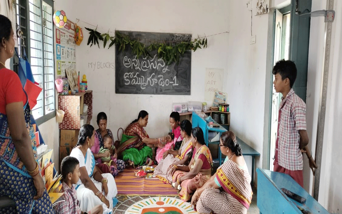 Anna Prasana : చిన్నారుల ఆరోగ్య ప్ర‌గ‌తిని పోష‌ణ్ యాప్‌లో న‌మోదు చేయాలి : గీతాబాయి