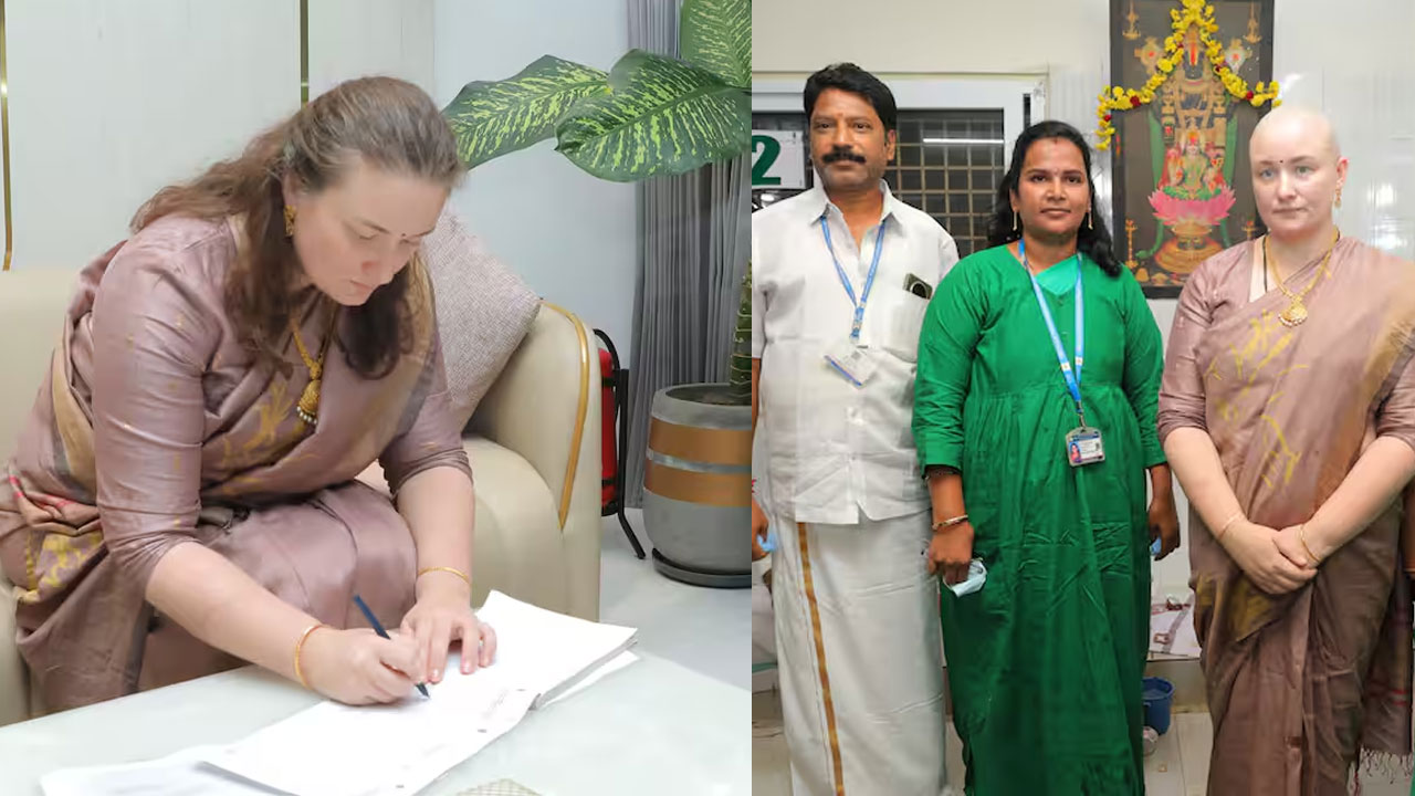 Anna lezhneva | సుప్ర‌భాత సేవ‌లో స్వామి వారిని ద‌ర్శించుకున్న అన్నా లెజినోవా