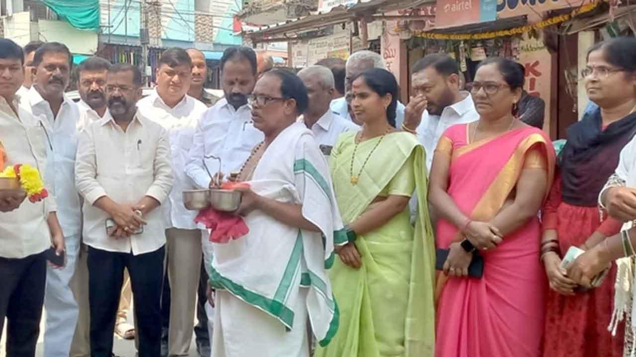 Bhaktanjaneya Temple | కొత్తూరు జెండా శ్రీభక్తాంజనేయ దేవాలయం ఆర్చి ప్రారంభం