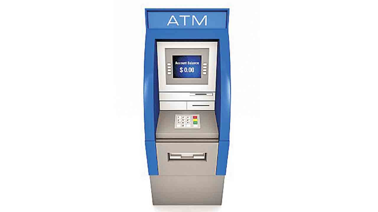 ఏటీఎం యంత్రానికి టేపేసి.. డబ్బు కాజేసి..