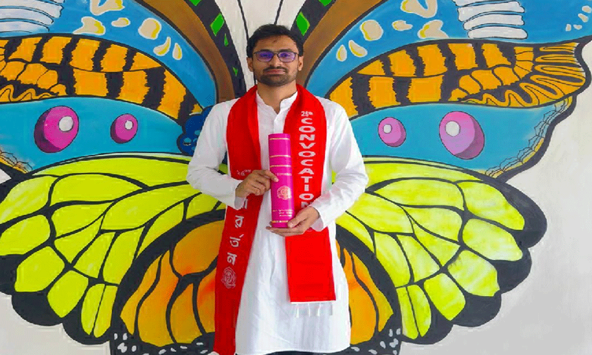 Doctorate | మామిడాలపల్లి వాసికి డాక్టరేట్