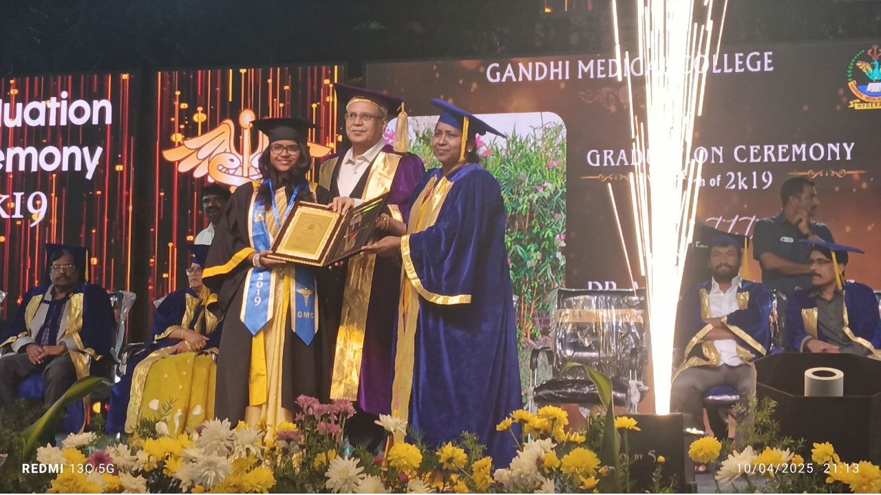 Gandhi Medical College | ఘనంగా గాంధీ మెడికల్ కాలేజ్ గ్రాడ్యుయేషన్ డే వేడుకలు