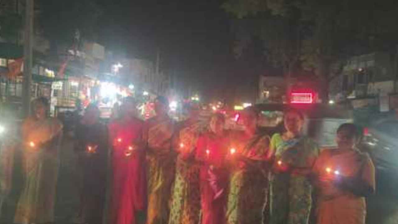 Girnibavi | ఉగ్రవాదులకు వ్యతిరేకంగా ర్యాలీ నిర్వహించిన గిర్నిబావి గ్రామస్తులు : వీడియో