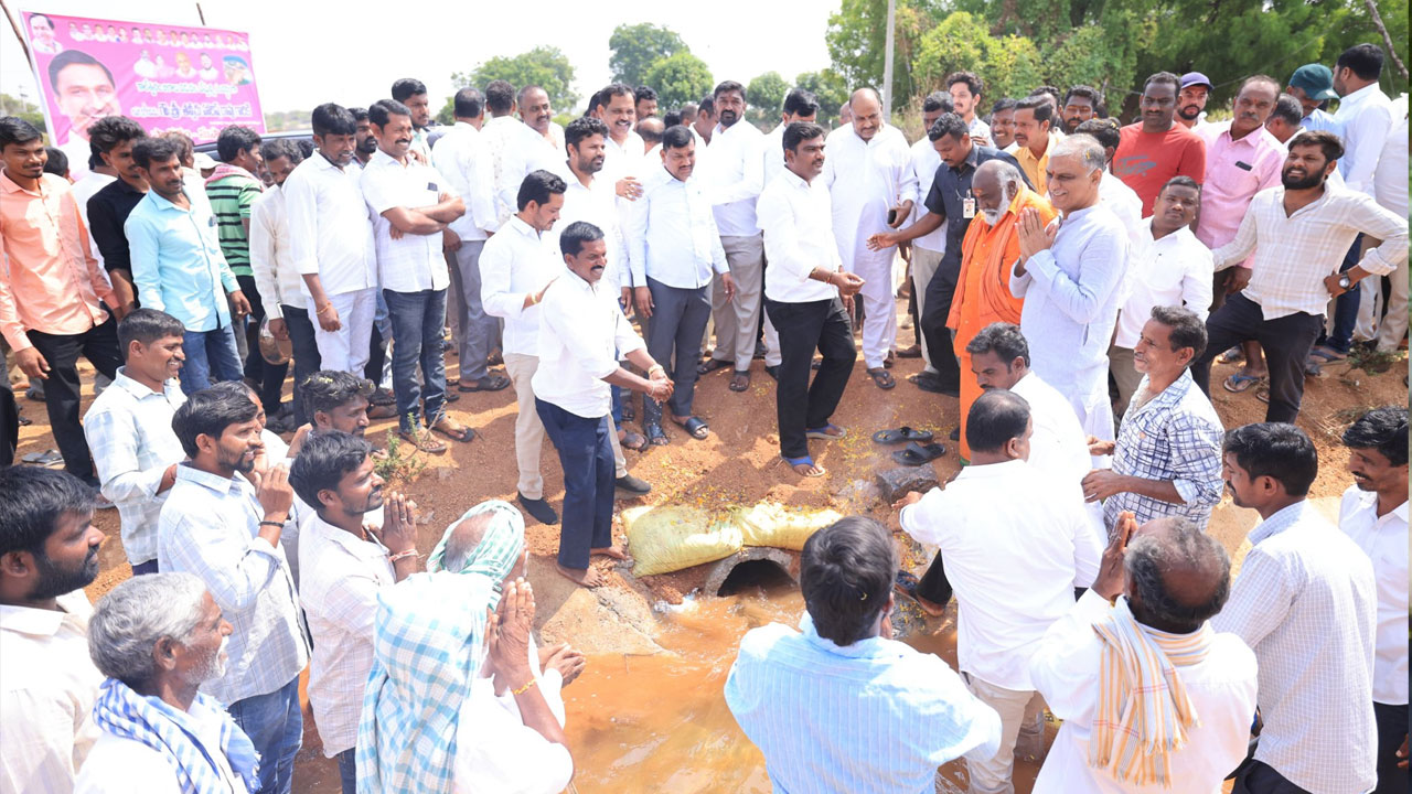 Harish Rao | సిద్దిపేటకు కాళేశ్వరం జలాలు.. కేసీఆర్ పుణ్యమే : హరీశ్రావు