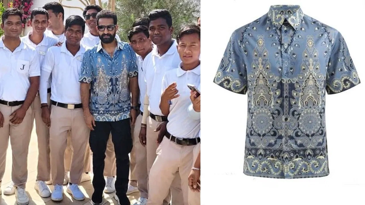 NTR | చూడ్డానికి సింపుల్‌గా కనిపిస్తున్నా ఎన్టీఆర్ ధ‌రించిన ష‌ర్ట్ రేటు ఎంతో తెలిస్తే నోరెళ్ల‌పెడ‌తారు?