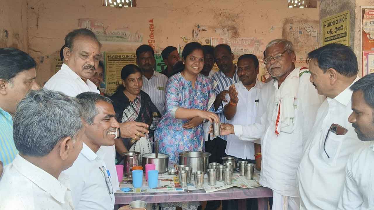 MLA Parnika Reddy | అప్పంపల్లిలో అంబలి కేంద్రాన్ని ప్రారంభించిన ఎమ్మెల్యే చిట్టెం పర్ణిక రెడ్డి