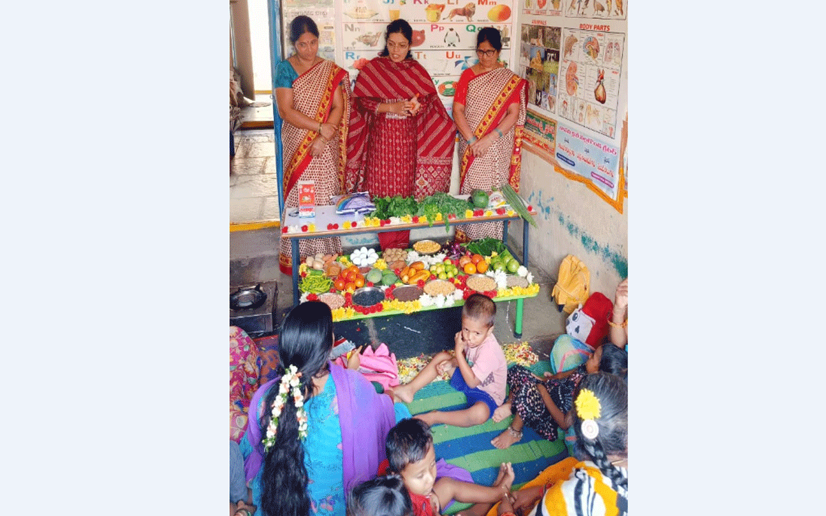 Poshan Abhiyaan : పౌష్టికాహారం తీసుకునేలా ప్రోత్స‌హించాలి : సూప‌ర్‌వైజ‌ర్ పార్వ‌తి