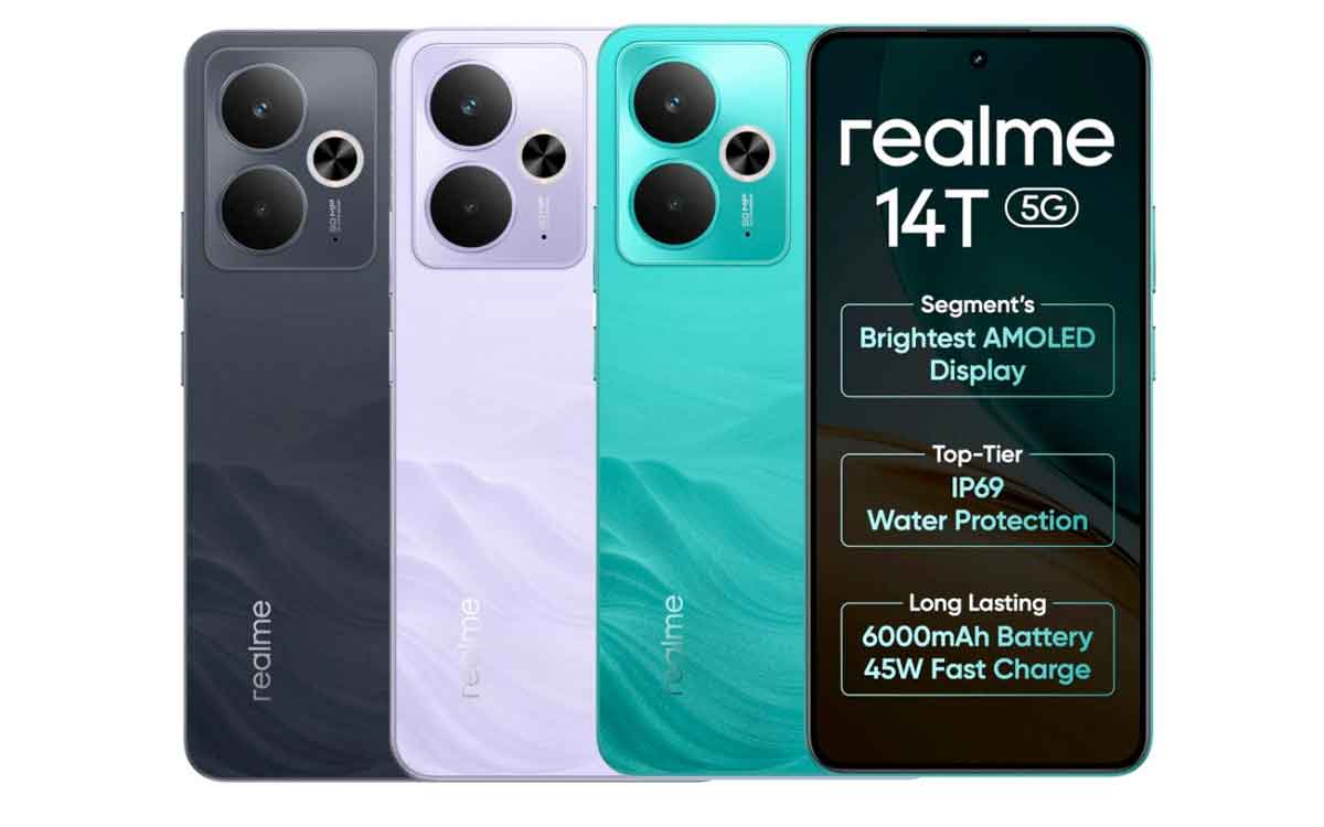 realme 14T 5G | భారీ బ్యాట‌రీ, ఏఐ ఫీచ‌ర్లు, వాట‌ర్‌, డ‌స్ట్ రెసిస్టెన్స్‌తో లాంచ్ అయిన రియ‌ల్‌మి కొత్త స్మార్ట్ ఫోన్‌..!