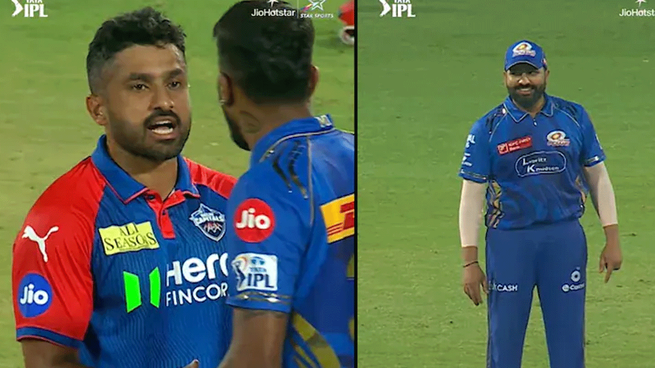 IPL 2025: క‌రుణ్ క్ష‌మాప‌ణ‌లు చెప్పినా.. కోపాన్ని త‌గ్గించుకోని బుమ్రా.. ఆ టైంలో రోహిత్ రియాక్ష‌న్ చూడాల్సిందే.. వీడియో