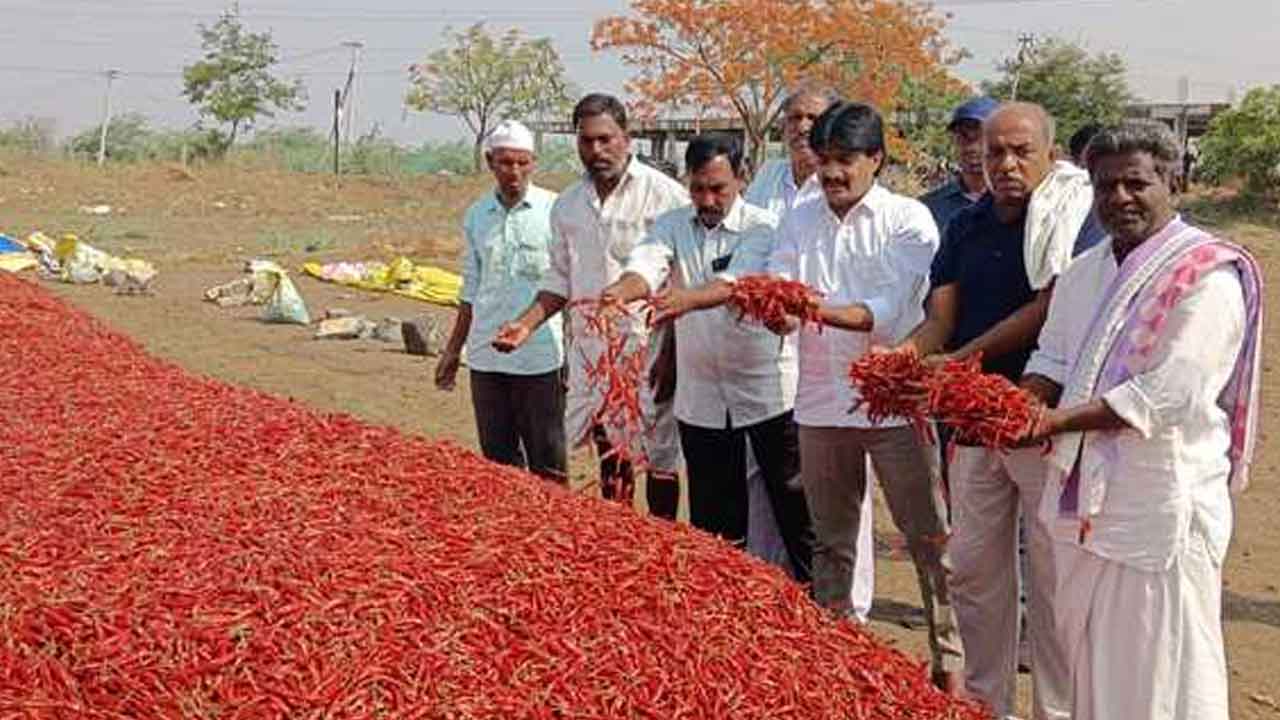 MLA Vijayudu | మిర్చి రైతులను ప్రభుత్వం ఆదుకోవాలి : ఎమ్మెల్యే విజయుడు