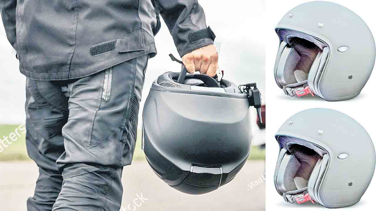 శిరస్త్రాణంపై నిర్లక్ష్యం !