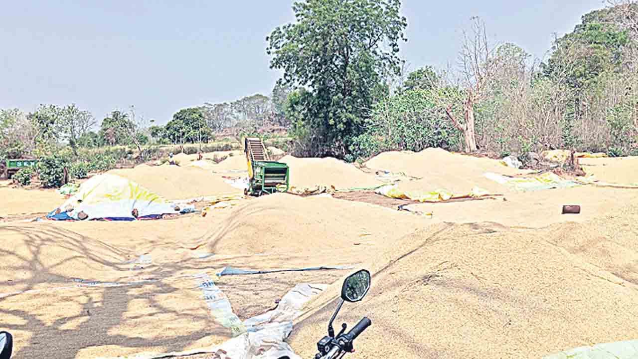 కొనుగోలు కేంద్రాల్లో హమాలీల కొరత