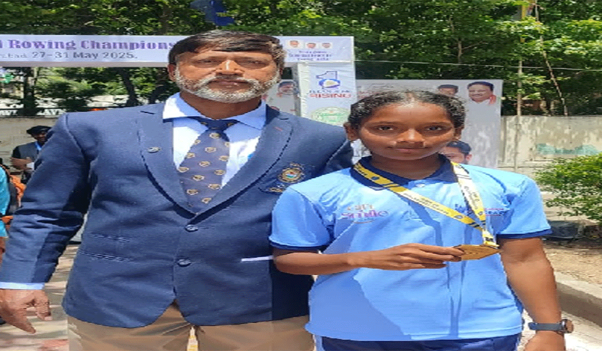National Rowing Championship | నేషనల్ రోవింగ్ ఛాంపియన్షిప్‌లో గోదావరిఖనికి చెందిన దాత్రి కి గోల్డ్ మేడల్‌