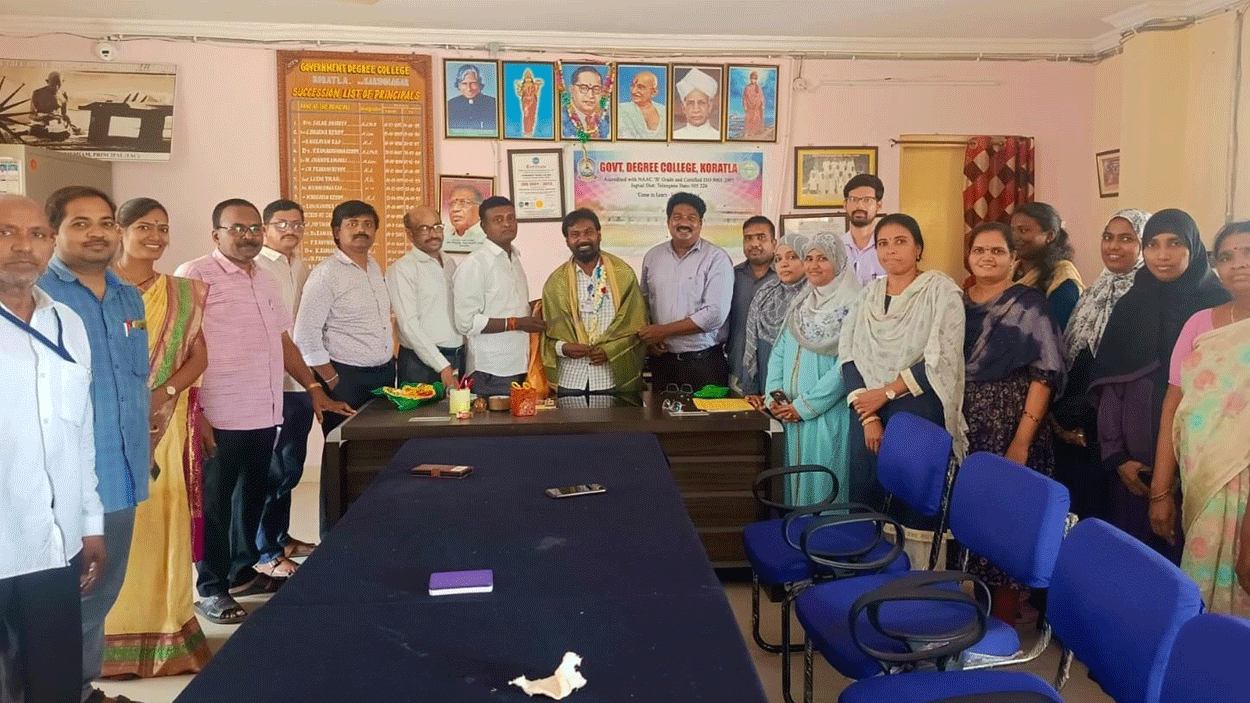 Degree College | కోరుట్ల ప్రభుత్వ డిగ్రీ కళాశాల ప్రిన్సిపల్ గా సందీప్