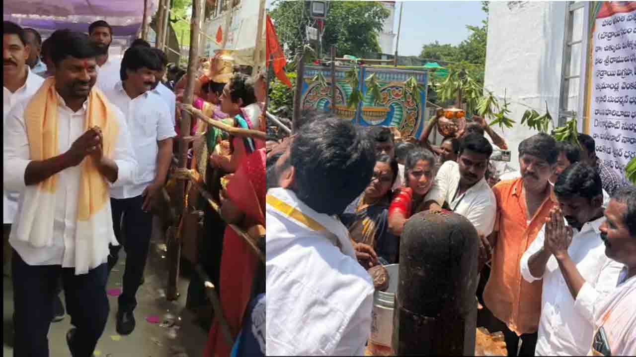 Achampeta | అచ్చంపేటలో వైభవంగా బొడ్రాయి పున:ప్రతిష్ట కార్యక్రమం