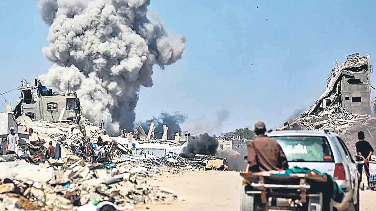 గాజాపై ఇజ్రాయెల్‌ దాడి.. 38 మంది మృతి