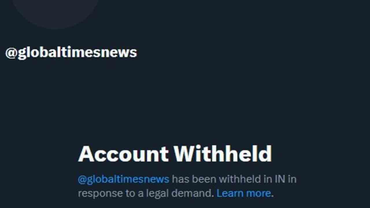 Global Times X Account | చైనా మీడియా గ్లోబల్ టైమ్స్ ఎక్స్ ఖాతాను బ్లాక్ చేసిన భారత్
