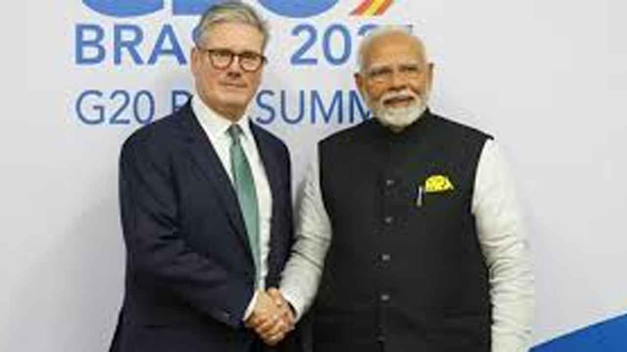 భారత్‌, యూకే మధ్య స్వేచ్ఛా వాణిజ్య ఒప్పందం