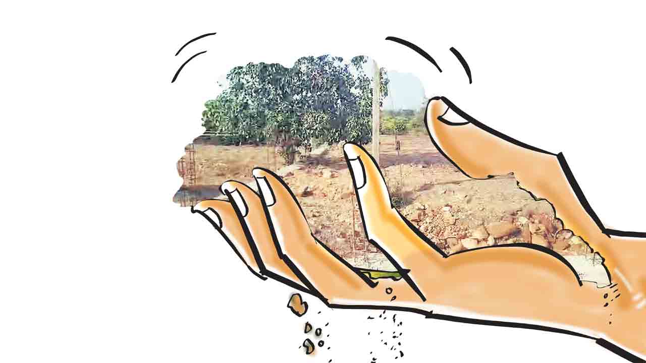 ఎస్సారెస్పీ భూమి కబ్జా