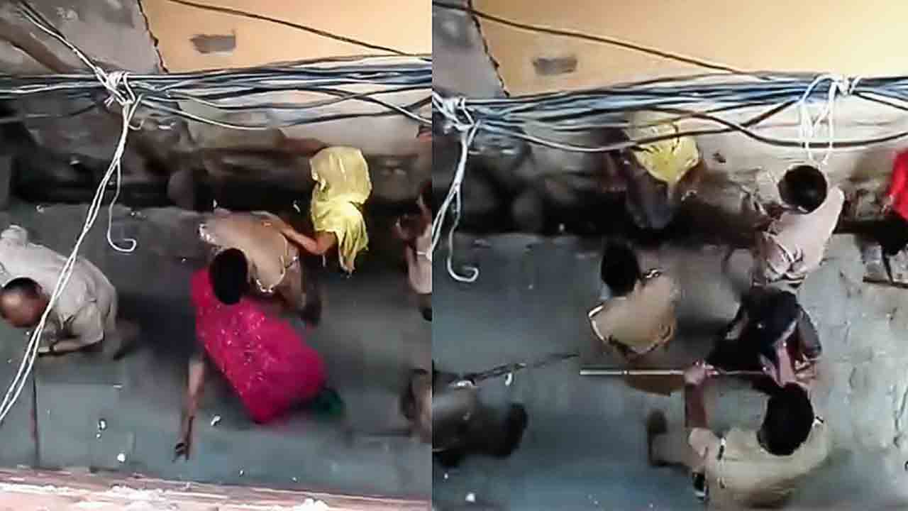 Police Thrash Dalit Women | దళిత మహిళలను లాఠీలతో కొట్టిన పోలీసులు.. వీడియో   వైరల్‌తో ఐదుగురు సస్పెండ్‌