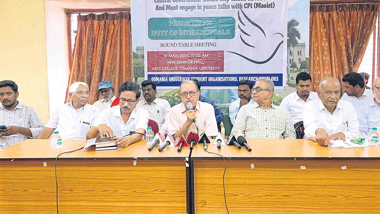 మావోయిస్టులతో చర్చలు జరపాలి