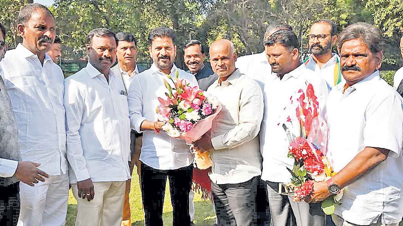 Raghvendar Raju With Cm