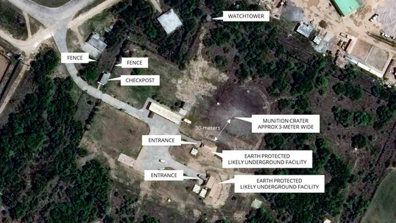 Satellite pics | భారత్‌ దాడితో పాక్‌ ఎయిర్‌బేస్‌ భూగర్భ కేంద్రం వద్ద భారీ గుంత.. ఉపగ్రహ చిత్రాలు