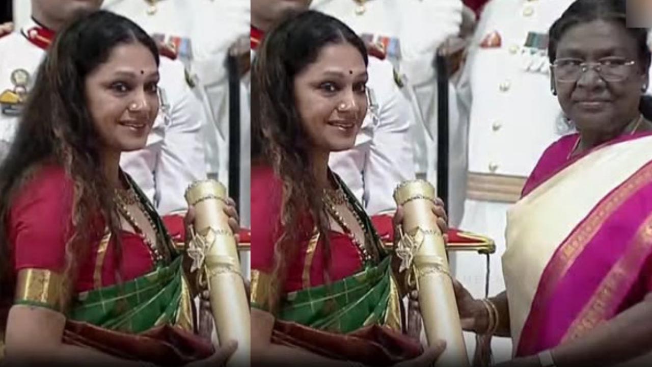 Padma Awards | రాష్ట్రపతి భవన్‌లో ఘనంగా పద్మ అవార్డుల ప్రదానం.. పద్మభూషణ్‌ అందుకున్న నటి శోభన..