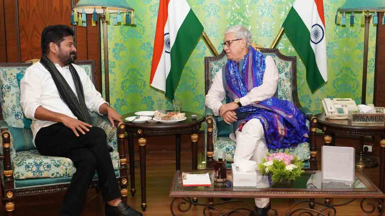 గవర్నర్‌ జిష్ణుదేవ్‌తో సీఎం రేవంత్‌ భేటీ