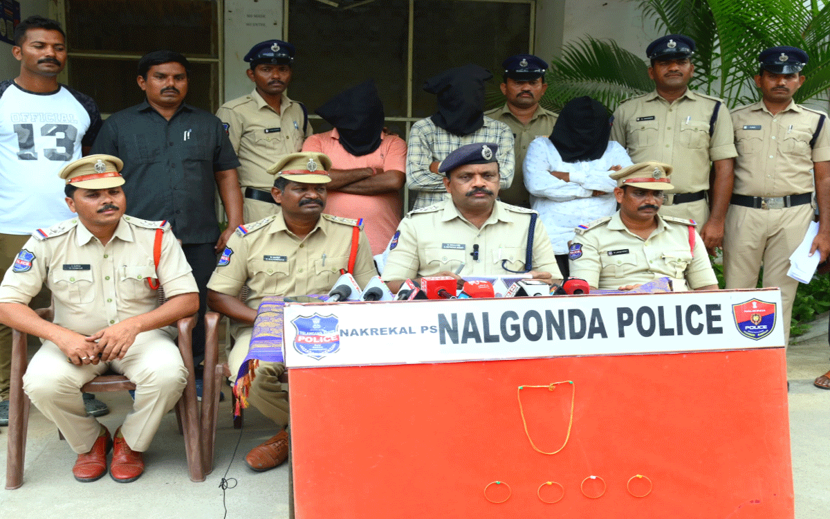 Nalgonda : న‌కిరేక‌ల్‌లో చోరీకి పాల్ప‌డ్డ నిందితుల అరెస్టు