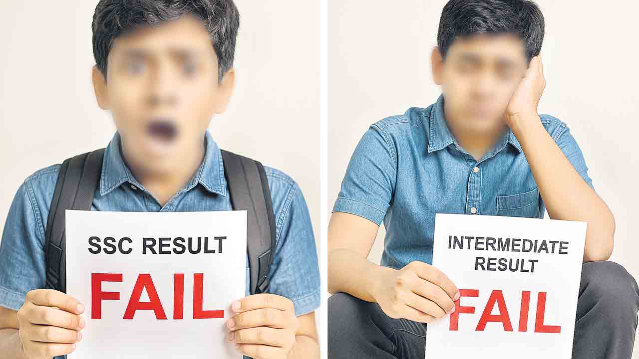 అట్టడుగు చదువులు.. టెన్త్‌, ఇంటర్‌లో పేలవ ఫలితాలు