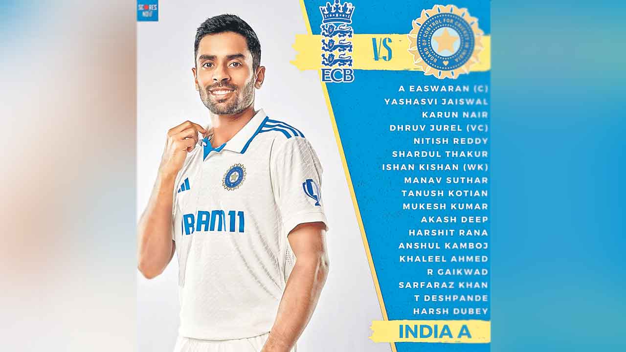 India A | ఈశ్వరన్ సారథ్యంలో.. ఇంగ్లండ్ పర్యటనకు ఇండియా ‘ఏ’ జట్టు ప్రకటన