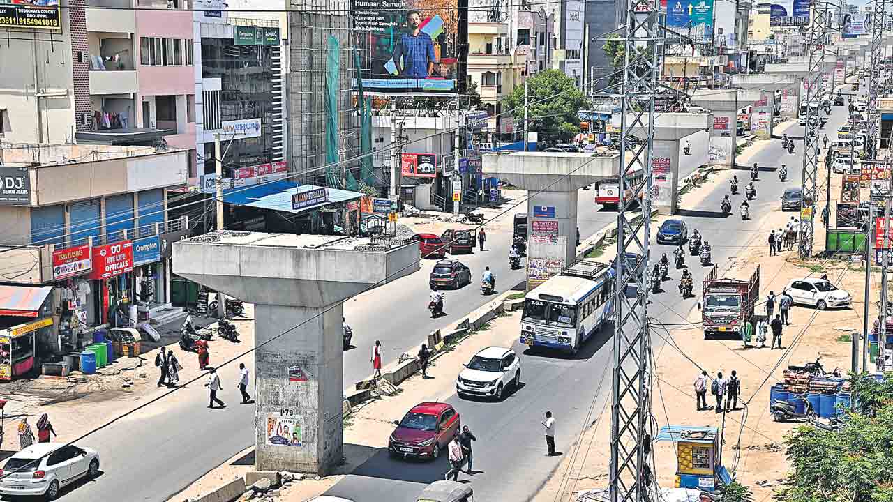 Uppal Flyover | 6 కిలోమీటర్లు.. ఏడేండ్లు.. 40 శాతం దాటని ‘ఉప్పల్‌- నారపల్లి’ ఫ్లై ఓవర్‌ పనులు