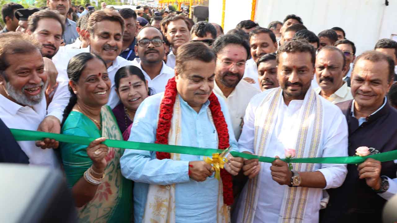 BHEL flyover | బీహెచ్ఈఎల్ ఫ్లైఓవర్ను ప్రారంభించిన కేంద్ర మంత్రి నితిన్ గడ్కరీ