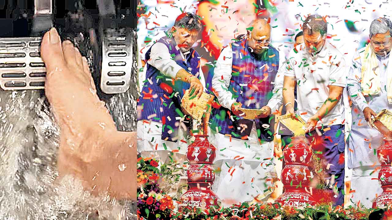 అటు వరదలు.. ఇటు వేడుకలు