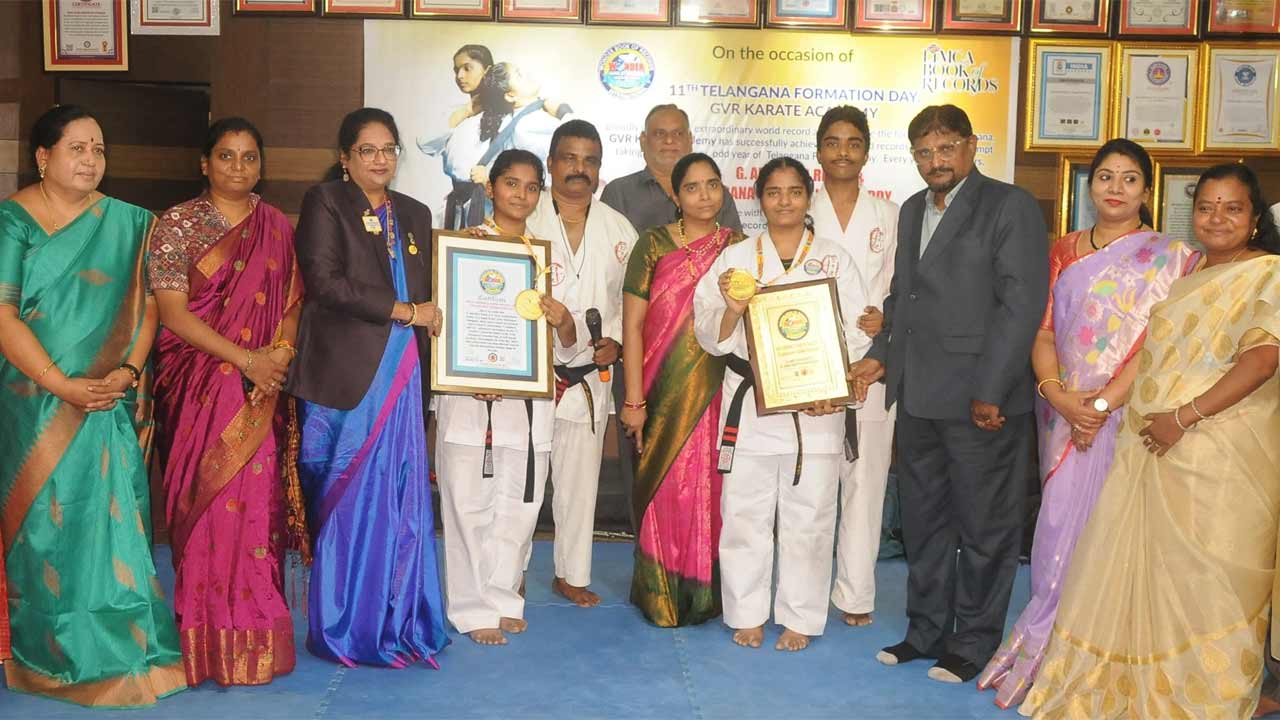 Karate | కరాటేలో అక్కా చెల్లెళ్ల వరల్డ్ రికార్డు
