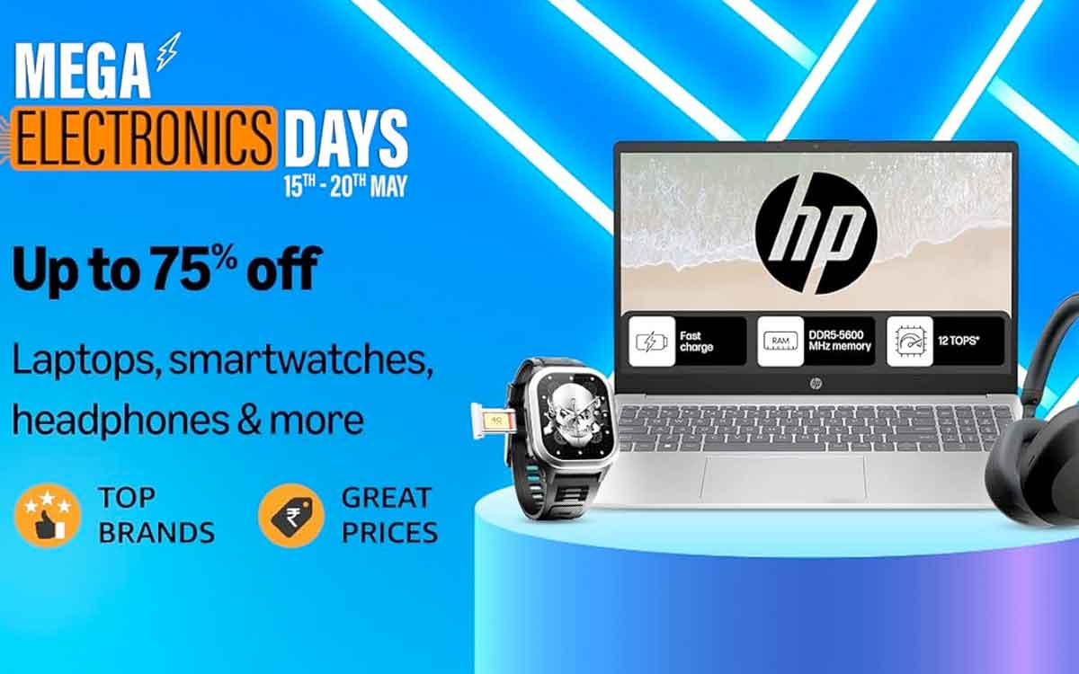 Mega Electronics Sale | అమెజాన్‌లో మెగా ఎల‌క్ట్రానిక్స్ సేల్‌.. ట్యాబ్‌లు, స్మార్ట్ వాచ్‌లు, ల్యాప్‌టాప్‌ల‌పై ఏకంగా 75 శాతం వ‌ర‌కు డిస్కౌంట్..