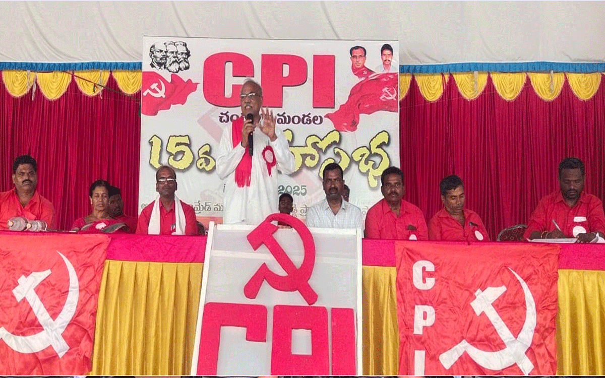 Chandur : దోపిడి రహిత సమాజం కోసం సీపీఐ నిరంతర పోరాటం : ప‌ల్లా వెంకట్‌రెడ్డి