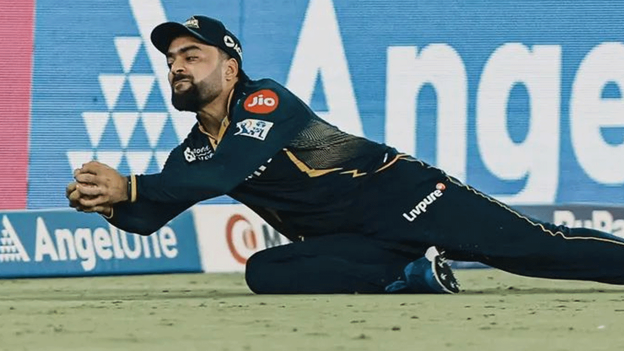 Rashid Khan: స్ట‌న్నింగ్ క్యాచ్ ప‌ట్టిన ర‌షీద్ ఖాన్‌.. వీడియో