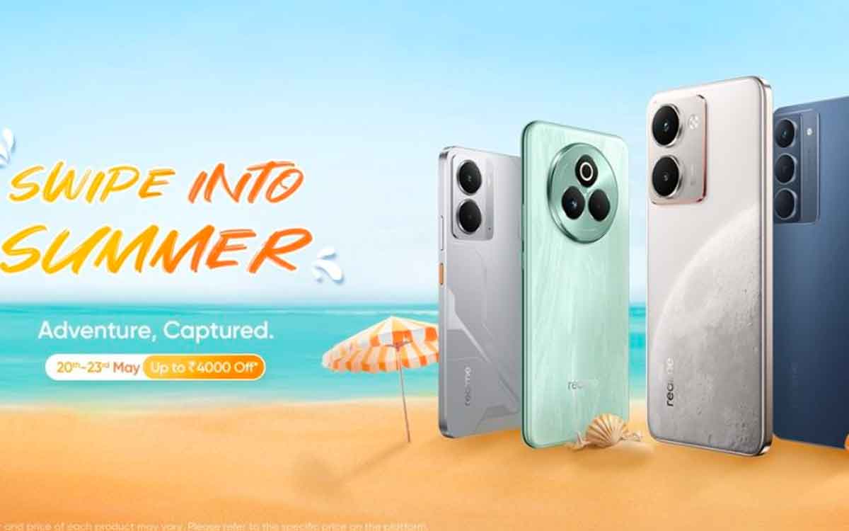 Realme Swipe Into Summer Sale | రియ‌ల్‌మి బంప‌ర్ ఆఫ‌ర్‌.. ప‌లు స్మార్ట్ ఫోన్ల‌పై ఏకంగా రూ.4000 వ‌ర‌కు త‌గ్గింపు..