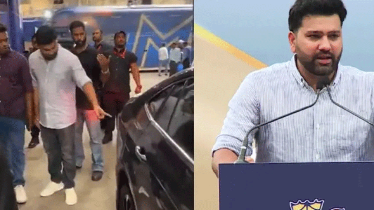 Rohit Sharma: కారుకు డెంట్‌.. సోద‌రుడిపై రోహిత్ శ‌ర్మ సీరియ‌స్‌.. వీడియో