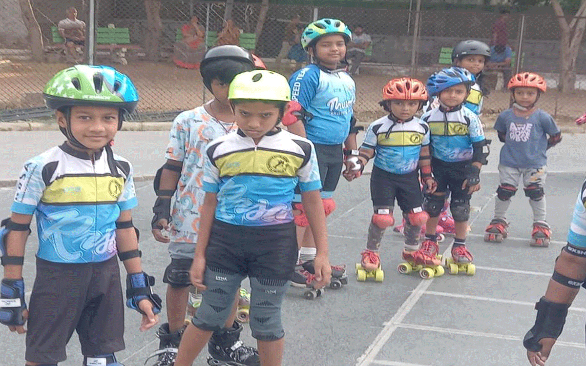 Roller Skating Training : జీహెచ్ఎంసీ స‌మ్మ‌ర్ కోచింగ్ క్యాంప్‌లో ‘స్కేటింగ్’ శిక్ష‌ణ‌