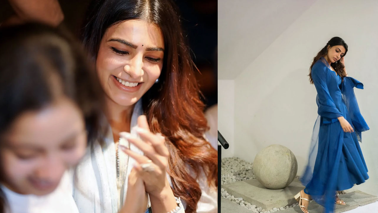 Samantha | తండ్రి పోయిన దుఃఖాన్ని దిగ‌మింగుకొని అభిమానుల‌తో న‌వ్వుతూ పోజులిచ్చిన స‌మంత‌